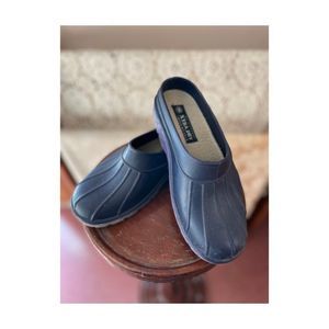Xtra Dry Waterproof Impermeable Patio Clog Navy Blue & Purple Sz 8